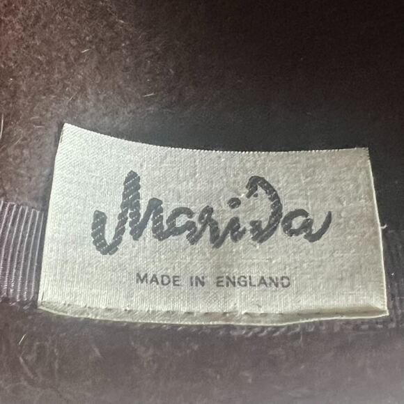 MARIDA Bell Hat Women’s S-M Made In England Fur Felt Vintage - Picture 9 of 14